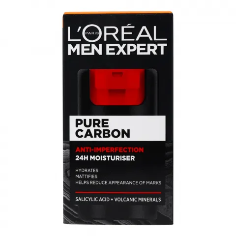 Крем д/обличчя L`Oreal 50 мл д/чол. Pure Carbon зволожуючий