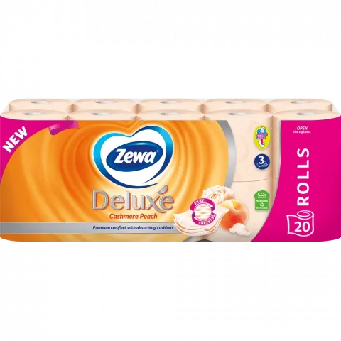 Туалетний папір Zewa 20 шт. Deluxe Персик