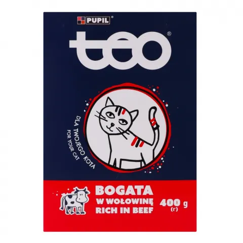 Корм д/котів Тео 400 г з яловичиною