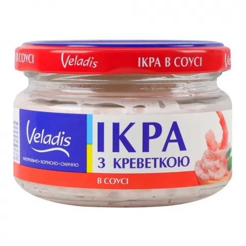 Ікра оселедця Веладіс 160 г в соусі з креветкою