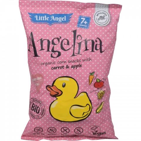 Кукурудзяні снеки Angelina 30 г органічні без глютену