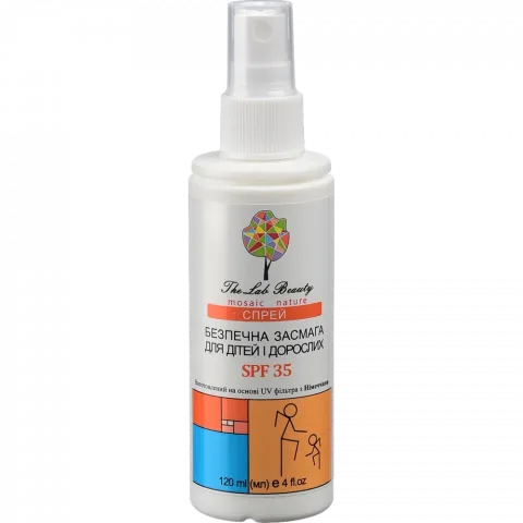 Спрей The Lab Beauty 120 мл Безпечна засмага SPF 35 д/дітей та дорослих