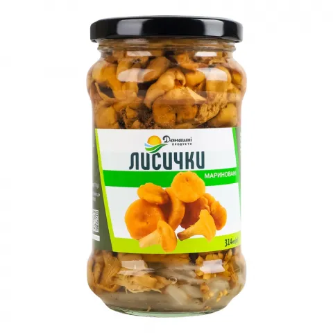 Гриби Домашні продукти Лисички 280 г марин.