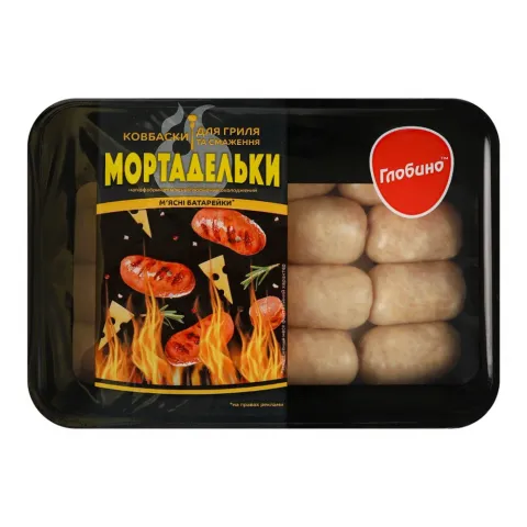 Н/ф Глобіно Ковбаски Мортадельки охол. газ. пак. 600 г