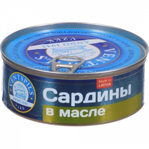 Конс Сардина Вентспилс 240 г з/б ключ в/о Атлантична