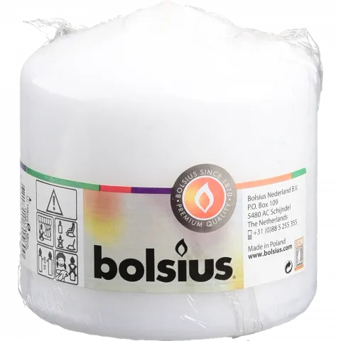 Свіча Bolsius 100/98 1 шт. біла, 45 год., арт. 103617400102