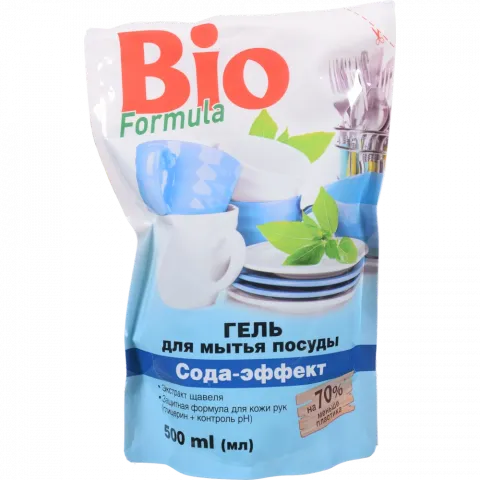 Бальзам д/посуду BIO 500 мл д/пак. сода ефект