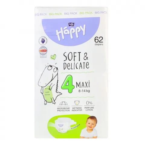 Підг. Bella Happy 62 шт. Мaxi (8-18 кг)
