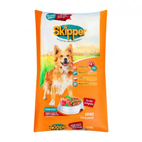 Корм д/собак Skipper 10 кг з яловичиною та овочами