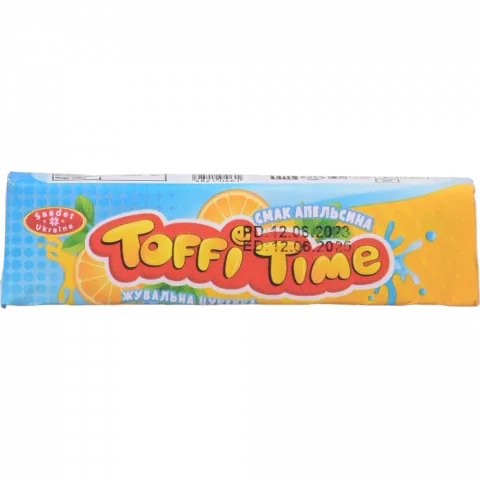 Жувальні цукерки Toffi time 20 г Апельсин