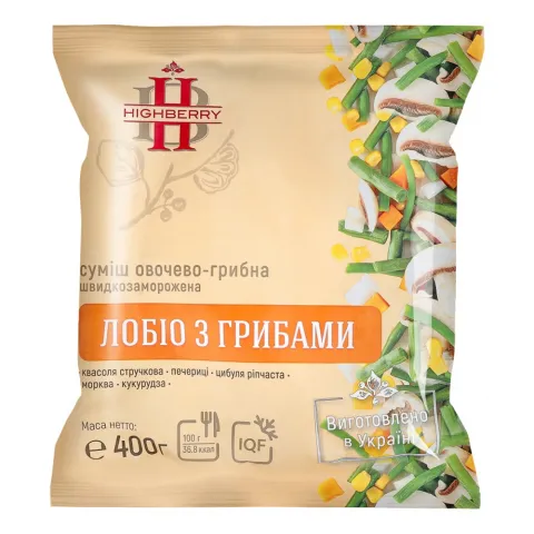 Св морож Суміш Highberry 400 г Лобіо з грибами