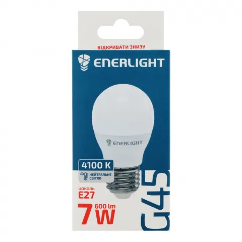 Лампа LED Enerlight куля біла 7 Вт E27