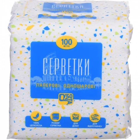 Серветки Субота 100 шт. білі