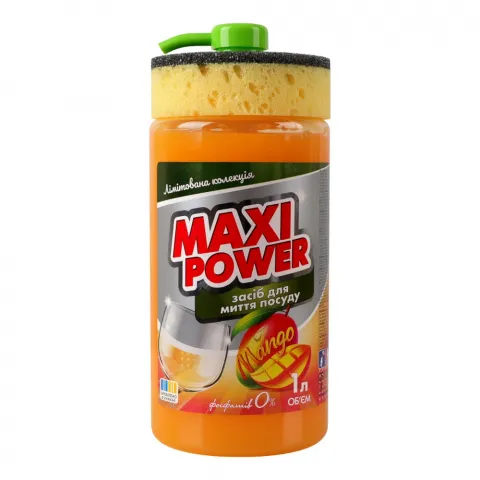 Засіб д/посуду Maxi Power 1 л Манго