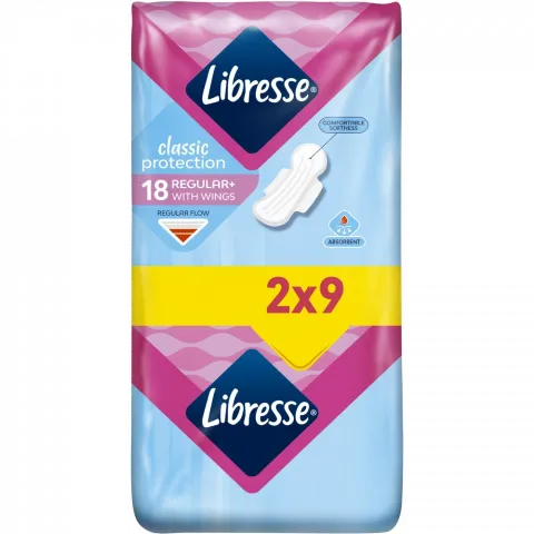 Прокладки Libresse 18 шт. Classic Protection Regular