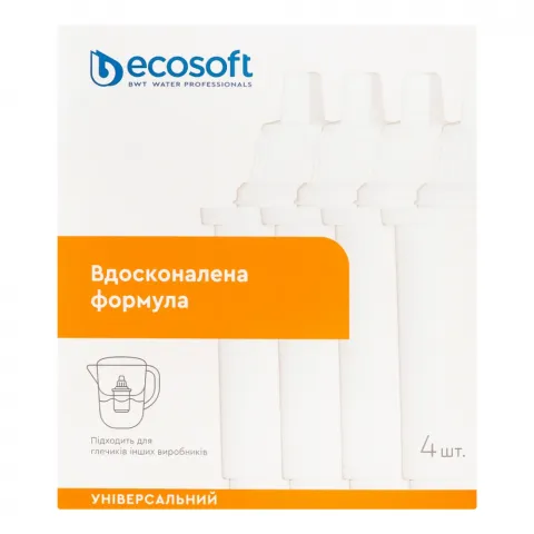 Комплект картриджів д/фільтрів-глечиків Ecosoft 3+1 універсальний