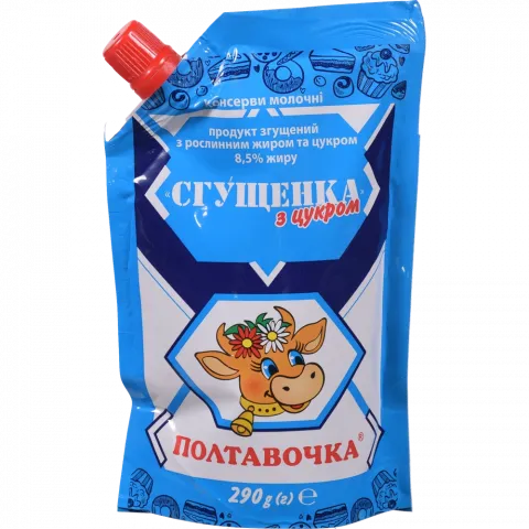 Продукт мол. згущ. Полтава 8,5 290 г д/пак Преміум