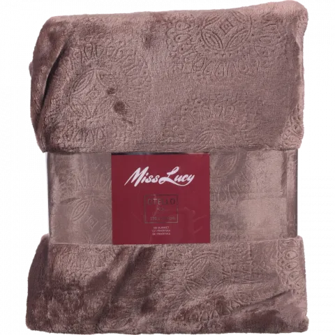 Плед Otello Miss Lusy 170х210 см, поліестер, 260 г/м2, коричневий арт. 8K8321 И464