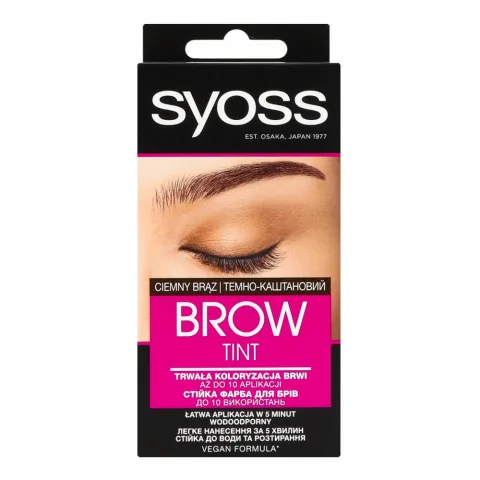Фарба д/брів Syoss 17 мл Brow Tint 4-1 Темно-каштановий