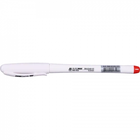 Ручка гелева BuroMax червона BM.8340-03