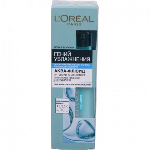Гель-флюїд д/обличчя L`Oreal 70 мл Геній Зволоження ден. д/норм. та сух. шкіри