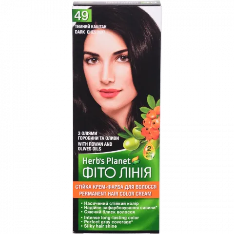 Фарба д/волосся Фіто лінія Herb`s Planet  49 Темний каштан