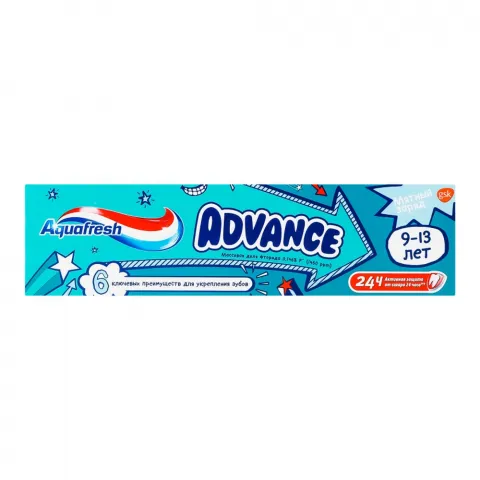 Зуб. паста Aquafresh 75 мл Едванс дитяча