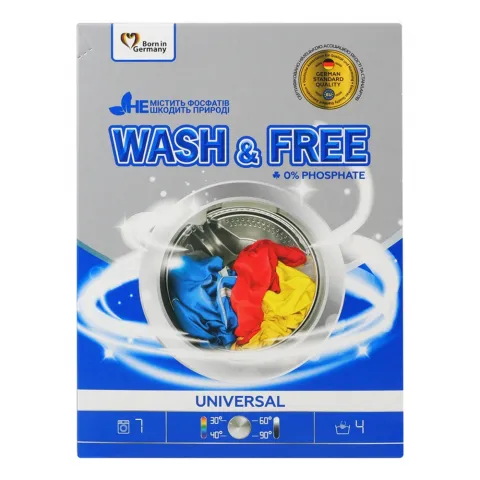 Порошок Wash and Free 400 г Універсальний