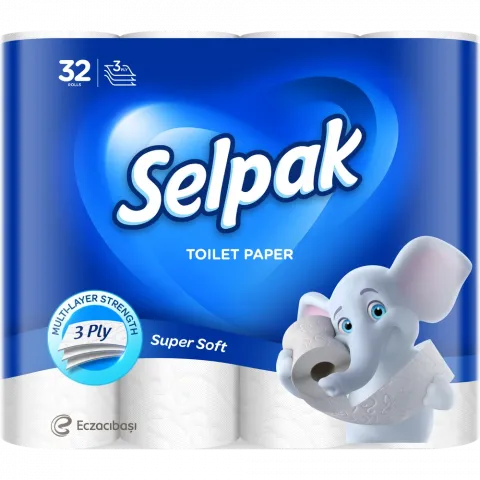 Туал. папір Selpak 32 шт. целюлозний 3-х шар.