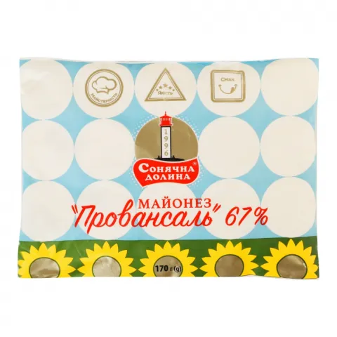 Майонез Сонячна Долина 170 г ф/пак. Провансаль