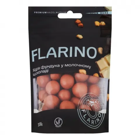 Фундук Flarino 100 г д/пак. у молочному шоколаді