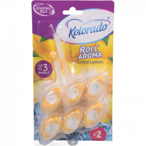 Освіж. д/унітазу Kolorado 2х51 г Roll Aroma Cristal Lemon