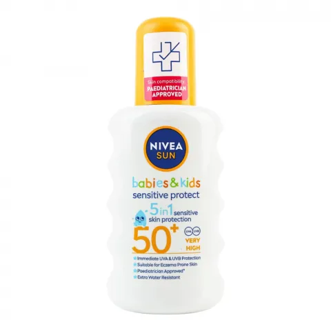 Спрей Nivea Sun 200 мл BabiesKids дит. сонцезахисний Захист для чутливої шкіри SPF 50+