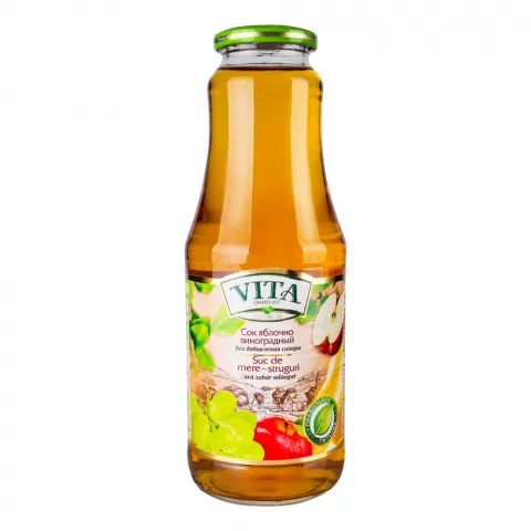 Сік Vita Premium 100 1 л скл.  Яблучно-виноградний (Молдова)