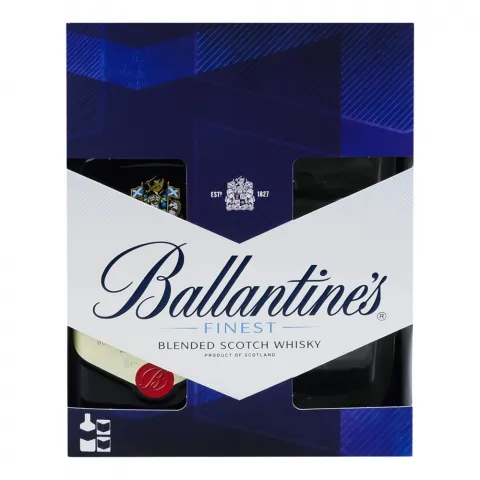 Набір Віскі Ballantine`s Finest 0,7 л + 2 склян.