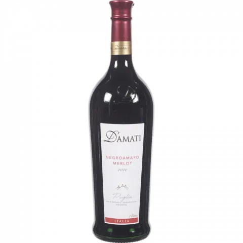 Вино D`Amati Negroamaro Merlot Puglia 1 л сух. червон. 13 (Італія)