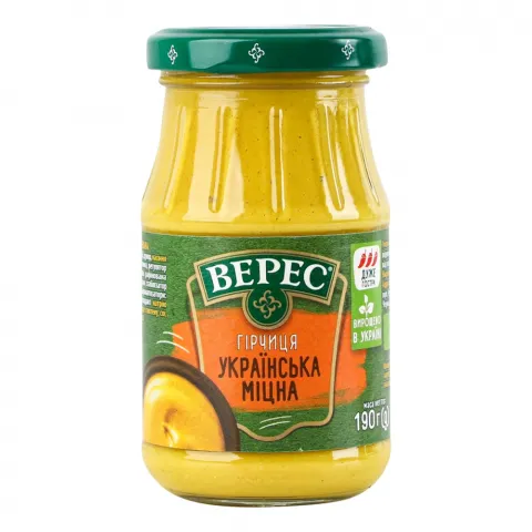 Гірчиця Верес 190 г мкл. Українська міцна