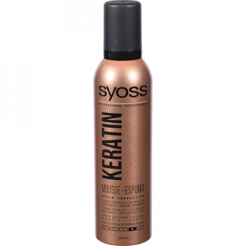 Мус д/волосся Syoss 250 мл Keratin фіксація 4
