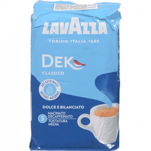 Кава Lavazza 250 г мел. Dek Classico б/кофеїну (Італія)