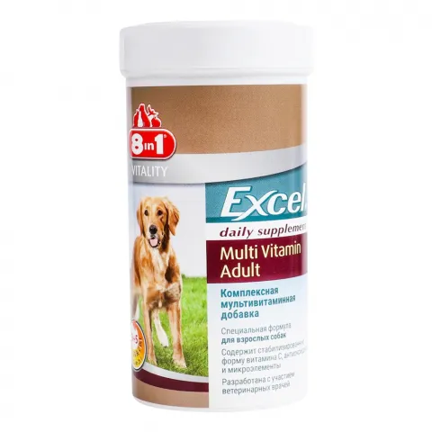 Вітаміни 8in1 Excel Multi Vit-Adult 70 табл. д/доросл. собак 660435