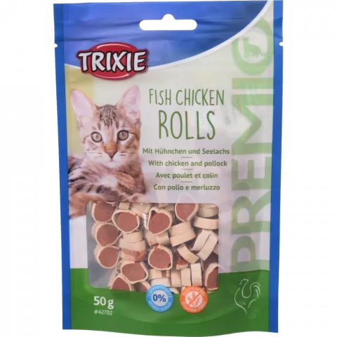 Ласощі Trixie Premio Light Rolls д/котів 50 г курка/минтай