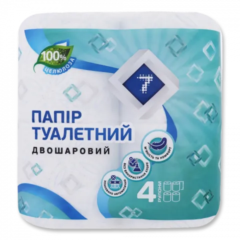 Туал. папір 7` 4 шт. Біла`