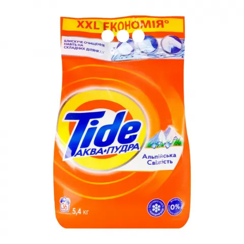 Порошок Tide 5,4/6 кг автомат Аква-Пудра Альпійська свіжість