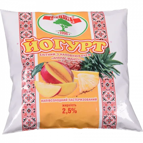 Йогурт Кілія Елітний 400 г п/е Манго-ананас