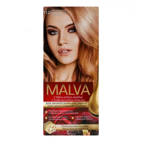 Фарба д/волосся Malva Бежевий блонд 112