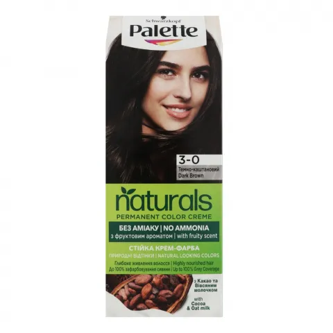 Фарба д/волосся Palette Naturals3-0 Темно-каштановий