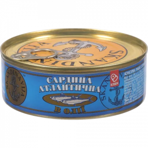 Конс Сардини Екватор 240 г з/б в/о атлантичні ключ