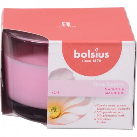 Свіча Bolsius в скл. аром. 63/90 True Scents Магнолія, арт. 101926170404