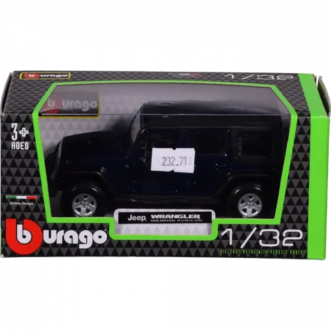 Іграшка Автомодель - JEEP WRANGLER Unlimited RUBicON (асорті зелений металик, жовтий, 1:32)