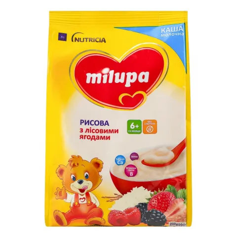 Каша Milupa 210 г рисова з лісовими ягодами 6+ міс.